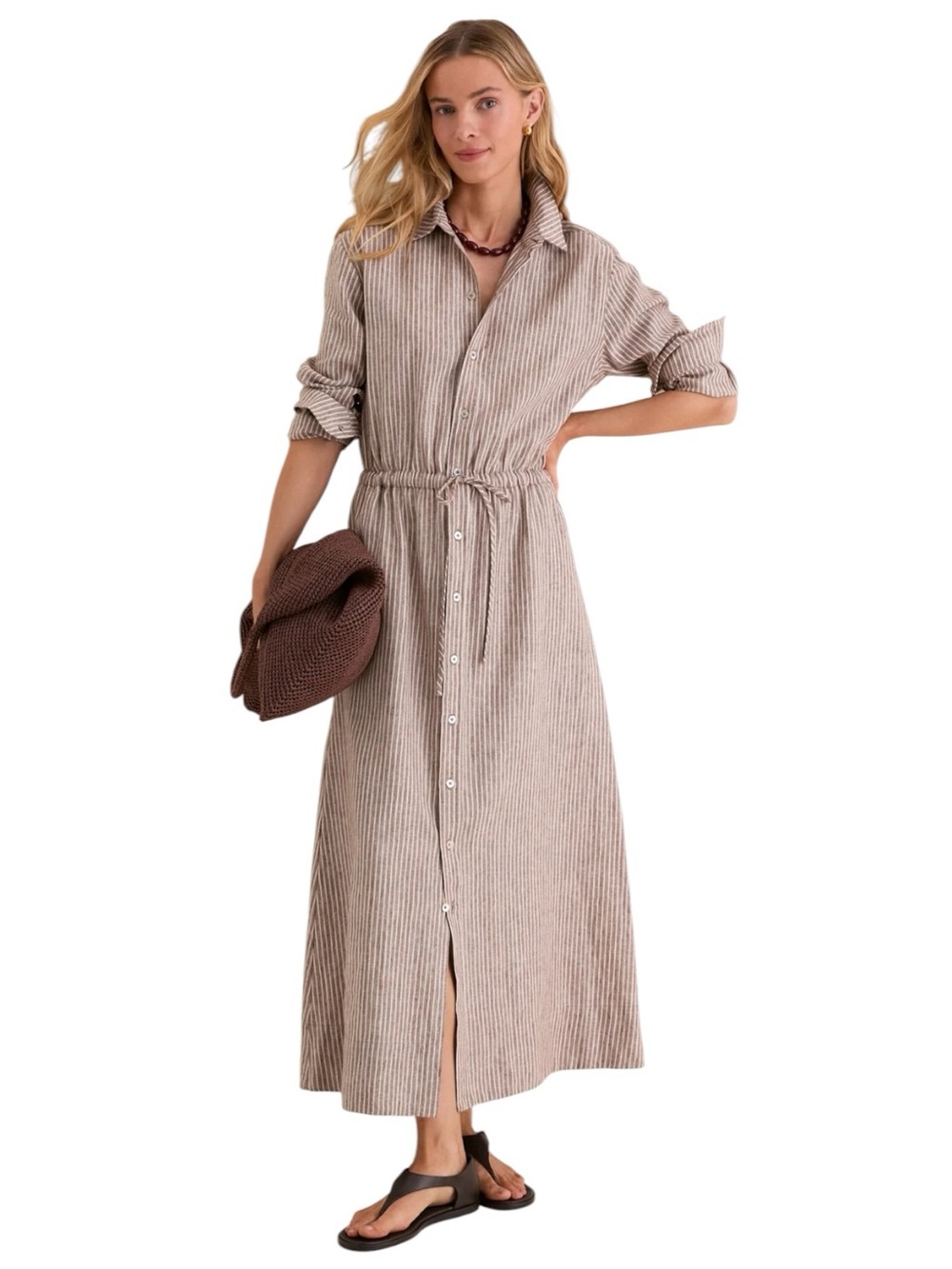 NEW Tuckernuck Julien Dress. Cafe stripe. S. NWT
